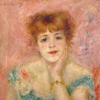 Pierre-Auguste Renoir\'s \"Portrait of Jeanne Samary\" (1877). oil on canvas (56 x 47 cm) |  © THE STATE PUSHKIN MUSEUM OF FINE ARTS, MOSCOW