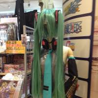 In-flight entertainment: A Hatsune Miku outfit spotted at the new Cospa Akihabara store in Narita airport. | ROLAND KELTS