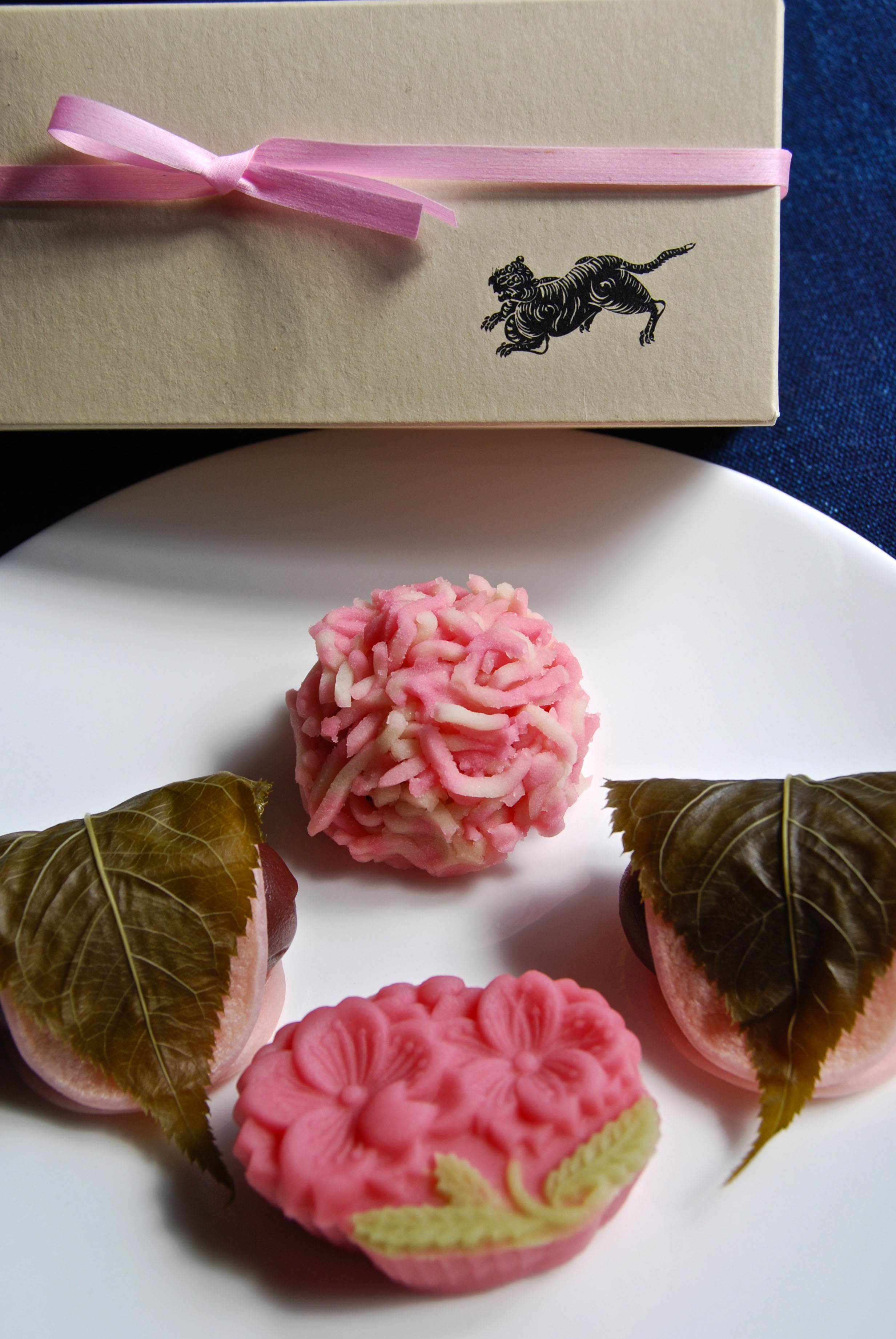Seasonal snacks: Sakura-mochi wrapped in cherry leaves   at Toraya | ROBBIE SWINNERTON