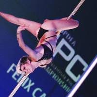 The right lines: Felix Cane, the current Miss Pole Dance Australia, makes it look easy at the International Pole Championship in Tokyo. | 37 FRAMES PHOTOS