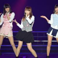 Girl-band Negicco, known to wear the high-fashion brand Jenny Fax, perform at Kawaii!! Matsuri 2013. | SAMUEL THOMAS