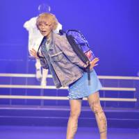 Mogami Moga of Dempagumi.inc shows off casual wear by Spinns at Kawaii!! Matsuri 2013. | SAMUEL THOMAS