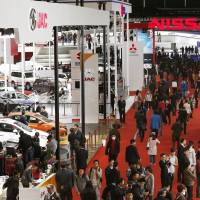 Possible pick-me-up: The Shanghai international motor show opens its doors to the media for a preview Saturday. | KYODO
