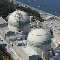 Next up: Reactors 3 and 4 at Kansai Electric\'s Takahama nuclear plant in Fukui Prefecture are seen in March 2012. | KYODO