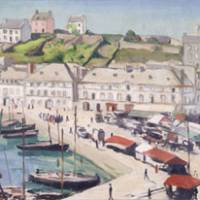 \"Red Roofs, Audierne\" by Albert Marquet | OSAKA MARITIME MUSEUM