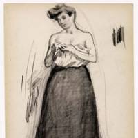 \"Portrait of Woman\" (1907-1911) by Sotaro Yasui | HYOGO PREFECTURAL MUSEUM OF ART