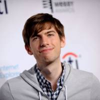 Reason to smile: David Karp, founder and CEO of social-blogging website Tumblr, at the 17th Annual Webby Awards in New York on May 21. A big 'F-ck yeah' from 26-year-old Tumblr CEO on $1.1 billion Yahoo deal