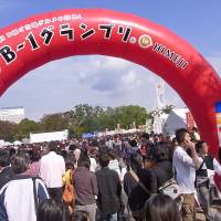 The ultimate feast: The B-1 Grand Prix has become a major event for foodies, attracting nearly half a million people to a different prefecture each time. The event is also aimed at promoting Japan\'s rich regional diversity. Last year\'s Grand Prix (below) was held in Himeji, Hyogo Prefecture; the winning dish was a yaki-soba (bottom) that put its town of Hiruzen, Okayama Prefecture, on the map. | MELINDA JOE