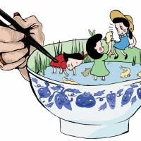 Ethical eating: Tokyo restaurant Narisawa recently won a major award for its sustainable-food policy, an outlook that emphasizes ethical sourcing, eco-friendly logistics and the use of domestic produce. The number of restaurants in Japan that embrace such practices is slowly growing, though the concept is still more widely known in the West. | ILLUSTRATION BY BAMBI GOODMAN