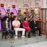 Alumni news: Graduates from NSC\'s schools in Tokyo and Osaka are prominent on TV variety shows in Japan, including \"Gyoretsu no Dekiru Horitsu Sodanjo\" (\"The Law Office that People Queue Up For\"), which airs from 9 p.m. on Sunday on NTV (above). The show stars Hiroyuki Miyasako (right; class of \'88), Terumoto Goto (back right; \'94) and Junichi Komoto (back, second from left; \'94). Below: NSC students get into the rhythm during a recent \"dance\" class. | NTV; EDAN CORKILL PHOTOS