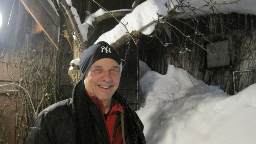 Connecting the community: Ken Hartmann, founder and director of the Hokkaido Insider, hopes to spend more time snow-shoeing in the suburbs of Sapporo. New Yorker opens doors for foreigners in Sapporo