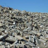 Though ideal for crushing and recycling, concrete rubble like this is in a legal limbo. | MAKOTO HISADA