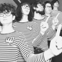 We aren\'t the robots: Nobuya Usui (front) leads (M)otocompo, a group that performs technopop in a humorous, deconstructive way. | IZUMI KUMAZAWA