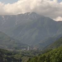 Abounding attractions: Seen here with snow still on it in June, Mount Tanigawa rises 1,977 meters over Minakami. | COURTESY OF RANDY CHANNELL