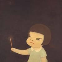 Cultivated pieces: Kyoko Murase\'s \"Around the Lilac Rock #4\" (2006) (below) and Yoshitomo Nara\'s \"The Little Judge\" (2001) | COURTESY OF TAKA ISHII GALLERY / &#169; YOSHITOMO NARA PHOTO: YOSHITAKA UCHIDA COURTESY OF TOMIO KOYAMA GALLERY