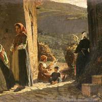 Letting in the light: \"Peasant Women in Conversation\" (1861) by Cristiano Banti | COURTESY OF GALLERIA D\'ARTE MODERNA DI PALAZZO PITTI, FIRENZE