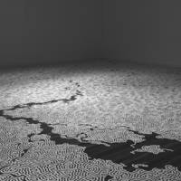 Mineral maze: Motoi Yamamoto\'s \"Labyrinth\" (2010), an artwork in salt that the artist painstakingly created before visitors\' eyes. | COURTESY OF THE MUSEUM OF CONTEMPORARY ART TOKYO