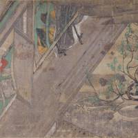 A section of the \"Scroll of Nezame-monogatari,\" a National Treasure, (Heian Period/ 794-1192) | THE MUSEUM YAMATO BUNKAKAN
