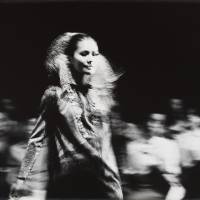 A model on a runway, from Yutaka Takanashi\'s series \"Towards the city,\" published in Provoke No.1 (1968). | THE NATIONAL MUSEUM OF MODERN ART, TOKYO
