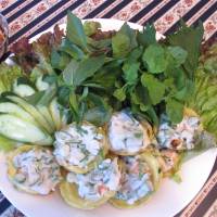 Banh khot pancakes with lots of healthy greens. | ROBBIE SWINNERTON 