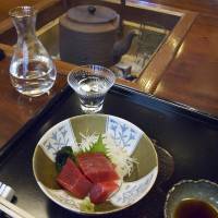 The multi-course kaiseki meals include a dish of premium sashimi. | ROBBIE SWINNERTON