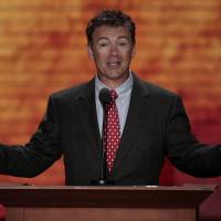 Rand revamp: Sen. Rand Paul speaks at the Republican National Convention in Tampa, Florida, last August. | BLOOMBERG