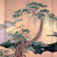 Natural selections: “Birds and Flowers of Spring and Summer,” one of a pair of six-fold screens by Kano Eino with various symbols of nature (Edo Period, 1603-1867) <em>Mono no aware:</em> subtleties of understanding