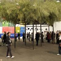Bamboo in Basel: An installation by Chen Zhen of Galleria Continua in Art Basel\'s Art Unlimited section, which features extra-large works | ART BASEL