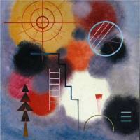 Abstract expression: \"Ladder Form (on Patches)\" by Wassily Kandinsky (1929) | THE KUNSTMUSEUM WINTERTHUR, COURTESY OF THE SETAGAYA ART MUSEUM