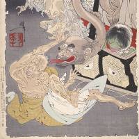 \"Shinkei Sanju-roku kai sen, Omoi Tsuzura\" by Tsukioka Yoshitoshi (1890) will be on display from July 6-Aug. 4. | NATIONAL MUSEUM OF JAPANESE HISTORY