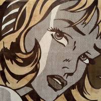 Tsuyoshi Ozawa\'s \"Soy Sauce Painting: Roy Lichtenstein\" (2012) | COURTESY OF MISA SHIN GALLERY