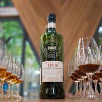Tasting by numbers: A bottle of 119.10 (above) from the Scotch Malt Whisky Society. Four times a year, the SMWS selects exceptional casks from among 125 collaborating distilleries, the contents of which are bottled and marked only by a code and a tongue-in-cheek tasting not | WILL ROBB PHOTOS