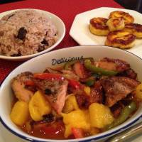 Fruity: The mango chicken at Caribbean restaurant JamRock. | REBECCA MILNER