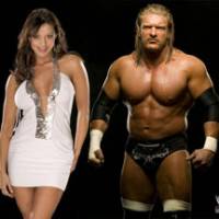 WWE wrestlers Candice Michelle and Triple H | (C) 2008 WORLD WRESTLING ENTERTAINMENT, INC. ALL RIGHTS RESERVED.