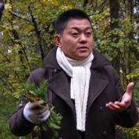 Forest foraging: Chef Yoshihiro Narisawa of Les Creations de Narisawa, finds unusual ingredients in the forests of Levi in Lapland, Finland. | MELINDA JOE PHOTO