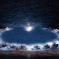 A modern twist on an old tale: Principal dancer Madeleine Eastoe with artists of The Australian Ballet performing their interpretation of \"Swan Lake.\" | JEFF BUSBY PHOTO