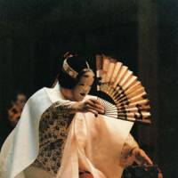 The woman’s plight: Kiyotaka Imai performs the lovelorn spirit Matsukaze in the noh play “Matsukaze.” The history hidden behind the mask