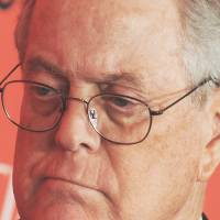 One in a billion: Billionaire David Koch attends the Time 100 Gala, a celebration of Time magazine’s 100 most influential people in the world, in New York in April. Kochs use Web to slam critical reports