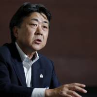 Demand builds: Sekisui House Ltd. President Toshinori Abe is interviewed Tuesday in Tokyo. Sekisui may meet profit targets on demand spike