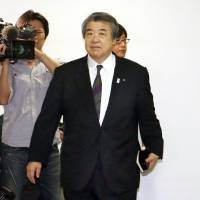 Under fire: All Japan Judo Federation Chairman Haruki Uemura heads to an extraordinary board meeting Tuesday. | KYODO