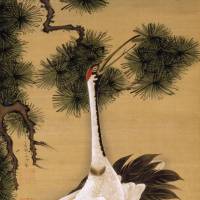 \"Pair of Cranes and Morning Sun\" by Ito Jakuchu | TEKISUIKEN CULTURAL FOUNDATION