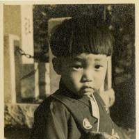 Akiyama, aged 3, at a festival. | TOYOHIRO AKIYAMA