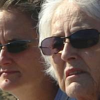 Silvia (left) and her mother visit Red Rock Canyon State Park in the Nevada desert in 2005. | COURTESY OF SMARTGIRL PRODUCTIONS LLC