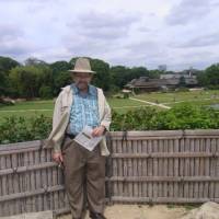 Place of inspiration: Poet John Gribble is seen at Korakuen Garden in the city of Okayama in late June. | MIWAKO KASHIWAGI