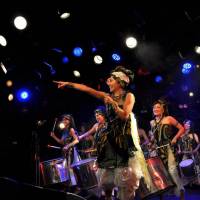 Samba power: The all-female samba-percussion group Banda Girassol will play the Brasil Culture Festival. | &#169; 2012 Saibara Rieko/Shogakukan/\"Jokyo Monogatari\" Seisaku Iinkai
