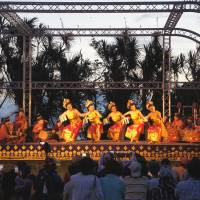 Island party: Dancers perform at a previous Enoshima Bali Sunset event. | KYODO