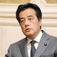Point man: Katsuya Okada, secretary general of the Democratic Party of Japan, speaks during an interview at the Diet on Tuesday. | SATOKO KAWASAKI PHOTO