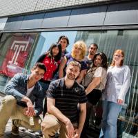 Higher learning: International students pose outside Temple University\'s Japan campus in Tokyo. | COURTESY OF TEMPLE UNIVERSITY