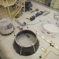 Rocket to ya: Components for the Orion Multi-Purpose Crew Vehicle sit on the floor at the NASA Kennedy Space Center at Cape Canaveral, Florida. | THE WASHINGTON POST