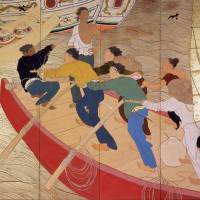 A detail of Kansetsu Hashimoto’s “Southern Country” (1914) Kansetsu Hashimoto's Chinese rebellion